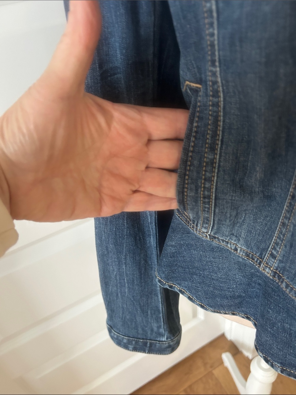 White House Black Market Denim Jacket - Picture 4 of 10